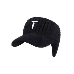 EUROPEAN TOUR | Elastic Soft Thickened Wool Golf Hat for Women Warm and Ear Covering Topless Cap