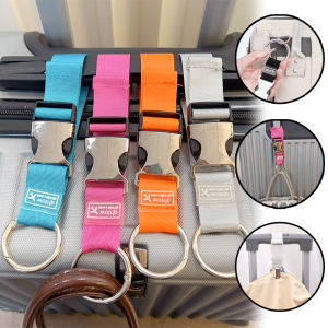 Strong Load-bearing Luggage Strap Suitcase Multicolor Fixed Bag Belt Easy Use Sturdy Luggage Hanging Buckle Polyester Bag Hanger