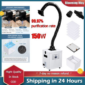 ⭐️Penghantaran Tempatan⭐️Monport 150W Commercial Grade Smoke Purifier & Fume Extractor - 3-Stage HEPA H13 Filter 99.97% Purification Efficiency Ultra Quiet 45dB For Welding Stations Laser Engravers Industrial Workshops