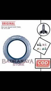Ban Luar Tubless Sepeda Listrik Uk. 14 x 2.50 Hitam Kuat Tebal