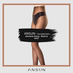 ANSUN | 3D High Density No Waist Line One-Piece Crotch Dyeing Glossy Ultra-Thin Pantyhose