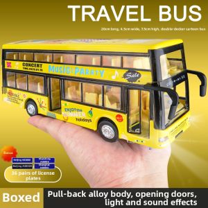 Large Alloy Childrens Bus Toy Car 3-6 Years
