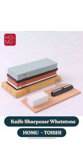 HOMU TOISHI COMBO Paket 6 pcs Set Batu Asah Professional Pengasah Pisau Knife Sharpener Whetstone Grinding Stone 400 1000 3000 8000