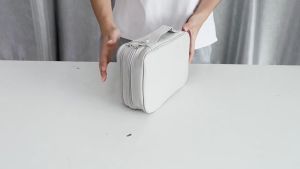 TAS GADGET DOUBLE LAYER ORGANIZER CANVAS KABEL HP POWERBANK WATERPROOF TERBARU KEKINIAN TRG080