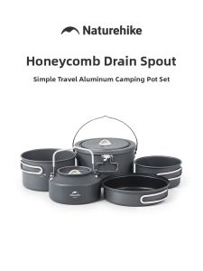 NatureHike | Aluminum Portable Camping Pot Set