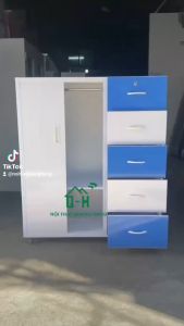 TỦ NHỰA 2 CÁNH CỬA LÙA 5 HỘC KÉO CAO CẤP GIAO NHANH HCM