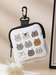 Large capacity coin wallets with cat patterns digital printed wallets and storage bags are ideal choices for gift giving