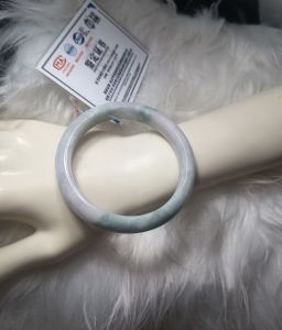 Natural jadeite ASLI jadeite bangle 61.13mm 翡翠手镯