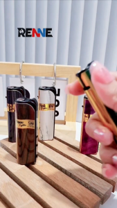 RENNE Korek Api Gas Api Biru – Jet Flame Tahan Angin Warna Metalik Elegan SNI