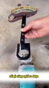 Bộ Chuyển Đổi Máy Mài Nhám Dây Đai - Chuyển máy Mài Góc thành mài dao kéo đánh bóng