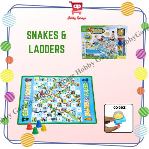 Mainan Anak Keluarga Ular Tangga Jumbo Snakes and Ladders Giant Game