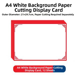 ZHANLIZHE | Chinese Style Patriotic Theme Red DIY Paper Cutting Material