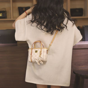 Fall Winter Womens Small Handbag Luxury Cropped Shoulder Bag Leisure Commuting Bag Bucket Shape Soft PVC Material Zipper Closure