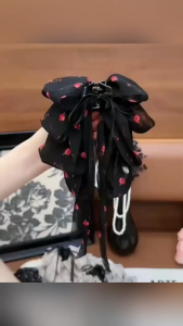 TWOL SHOP Stock no.270，1pcs Women Korean Big Floral Printed Hairclips Hairpin Hair Accessory