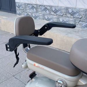 New Style Foldable Electric Bike Baby Rear Seat | Universal Safety Guardrail with Shock-absorbing Design & Liftable Armrests