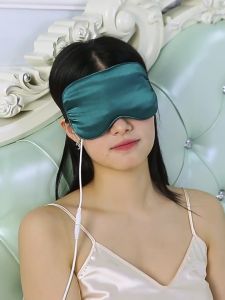 Siêu rẻ - Dụng cụ massage mắt chườm nóng bịt mắt có chườm nóng thư giãn mắt khi ngủ bịt mắt ngủ cắm dây USB túi chườm mắt thảo dược làm nóng