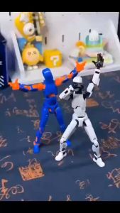 Lucky 13 Action Figure 3D Dummy 13 Robot Toy Movable Figures Mechanical Style Movable Joints Toy