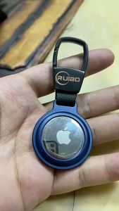 For Apple AirTag Tracker Protective Case: Airtag Positioning Anti-Loss Alarm Device Magnetic Key Chain Aluminium Housing