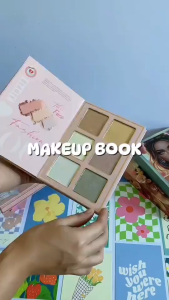 5-Layer Folding Eyeshadow Palette Portable Book Shaped Eye Shadow Palette Powder Blusher 78 Shades Makeup Palette Book Women
