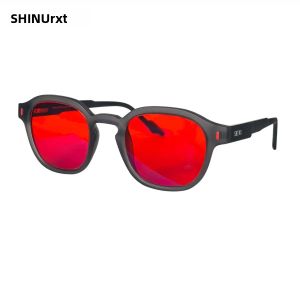Kính Chống Ánh Sáng Xanh SHINU Dành Cho Nam Tròng Kính Đỏ & Cam Hỗ Trợ Giấc Ngủ Kính Chơi Game Khung Acetate Thời Trang Kiểu Dáng Chữ Nhật