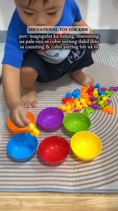 Montessori Learing Toys Rainbow Counting Operation Baby Kids Educational Sorting Toys Math Montessori Toys for Toddler