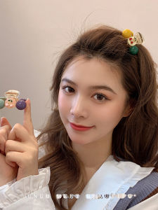 Korean Style Elegant Cherry Hair Clip Cute Forehead Bangs Hair Card Popular Small Shark Clamp 2022 New Model Hair Accessories