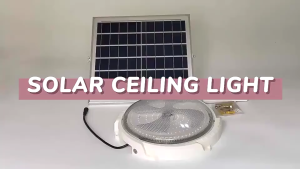 LED Solar Light Indoor Home Lampu Solar Ceiling Light Solar Lamp Outdoor Waterproof With Solar Panel 太陽能燈