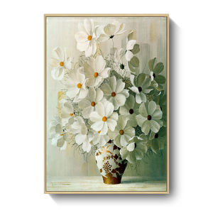 Nordic Style Flower Vase Design Inner Frame Wall Art