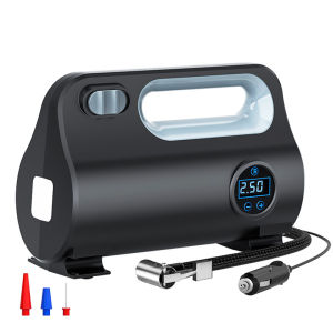 Portable Automobile Air Compressor Digital Tire Inflation Pump LED Lamp Tire Compression Pump Compressor for Car Motorcycle