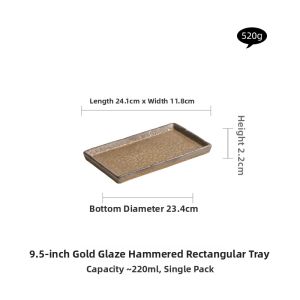 YOGEHOME | Vintage Style Ceramic Serving Tray