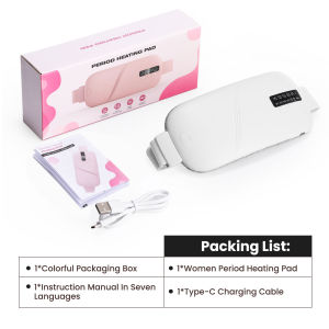 Hailicare | Portable Electric Heating Pad Menstrual Cramp Massager Women Period Care Hot Compress Device Vibration Abdominal Warm Palace Bel
