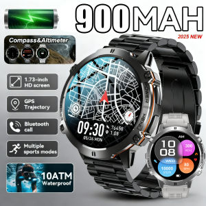 2025 New outdoor Military quality 1000Ah SmartWatches GPS 10ATM Waterproof swim BT Call 100+ Sports Men Smartwatch For Men Gifts