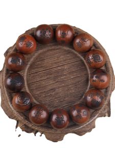 [Dragon and Tiger Mountain Delivery] Nine Words Proverbs Cross Tianjing Twelve Secret Symbols Lightning Strike Jujube Tree Rosary Bracelet