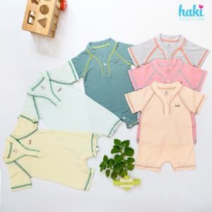 Bộ body đùi tay raglan cổ trụ vải gỗ sồi cao cấp cho bé 4-12kg + Set body liền thân cho bé chất liệu Modal siêu mềm mịn hàng chính hãng xuất khẩu HAKI BM010