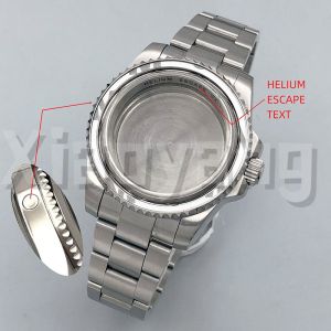 40mm Silver SEA Style Watch Case Stainless Steel Strap Sapphire Glass Fit For NH34 NH35 NH36 PT5000 ETA Mingzhu Miyota Movement