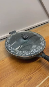KUALI UAKEEN RENDANG GRANITE / DEEP FRYWOK 30CM/32CM-UAKEEN GERMANY