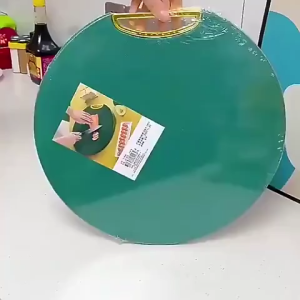 Ulife Chopping Board PE Round Cutting Board Large Kitchen Non-Slip Double-Sided Hanging