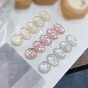 12 มล. 1-10 ชิ้น 2025 ชุดทำเล็บฤดูใบไม้ร่วงใหม่ ขายดี สีเจลทาเล็บเจลกลิตเตอร์สีขาวประกายวิบวับ 7 สี