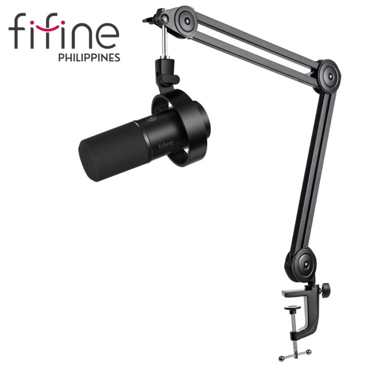 FIFINE K688 USB/XLR Dynamic Mic with Shock Mount, Touch-Mute, Headphon