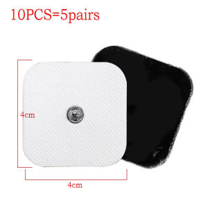 10 20Pcs Non-woven Fabric Self Adhesive Reusable Electrode Patches TENS Unit EMS Muscle Stimulator Replacement Electrode Pads