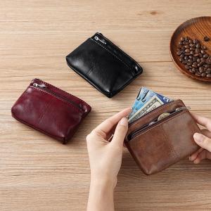 กระเป๋าใส่เหรียญหนังแท้บางเฉียบขนาดเล็กแบบมีซิป กระเป๋าใส่เหรียญกุญแจ กระเป๋าใส่เอกสารใบขับขี่ กระเป๋าแฟชั่นสำหรับผู้ชายและผู้หญิง กระเป๋าสตางค์แบบมีซิป