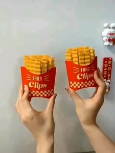 Refrigerator magnetic fries sealing clip cute snack sealing clip food sealing clip food moistureproof sealing small clip