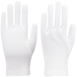 abeso | Cotton Thin Durable White Gloves for Ceremony and Work