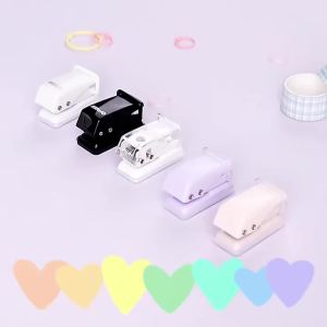 Máy Đục Lỗ Mini Một Lỗ Dùng Làm Thiệp Thủ Công Tương Thích Giấy A4 Chất Liệu Kim Loại Dụng Cụ Văn Phòng Phẩm Cần Thiết