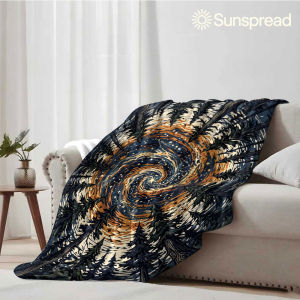 Beast Kingdom | Forest Starry Vortex Soft Warm Flannel Blanket Lightweight Cozy Christmas Halloween Home Decor Room