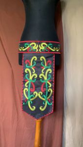Renda Bordir Sabuk Tari Dayak