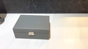 DR Jewellery Box Double Layer Organizer PU Leather Accessory Display Tray Ring Necklace Earrings Watch Barang Kemas Kotak Cincin Tempat