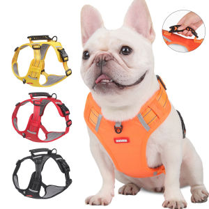 Sentexin Large Dog Harness Adjustable Reflective Vest Harnesses for French-Bulldog  Small Medium Dogs Chest Strap Walking Harnesses