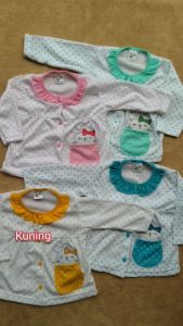 Setelan Baju Bayi Piyama Bayi Panjang Perempuan SAKU KELINCI Unge 6-18 bln ZPY108