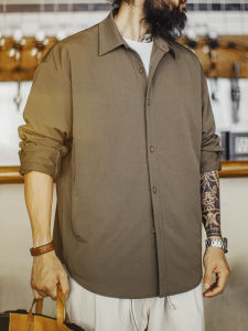 MADENGGONGZHUANG | Retro Hunting Shirt Jacket Elbow Patch